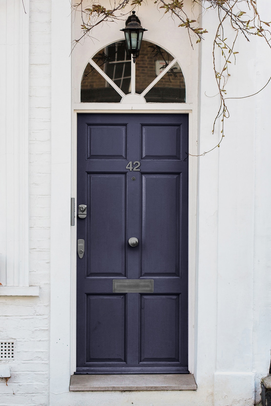 Exterior view of house front door